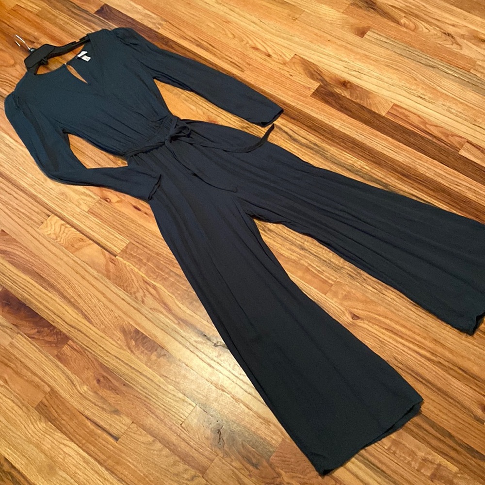 A New Day Wide Leg V-neck Jumpsuit